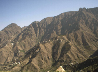 イエメン風景岩山